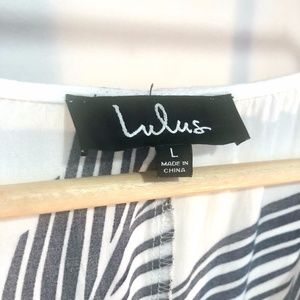 Lulu's Blue Print Maxi Dress